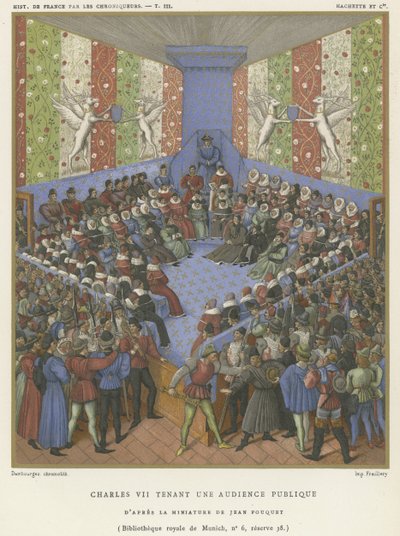 Charles VII Holding a Public Audience by Jean Fouquet